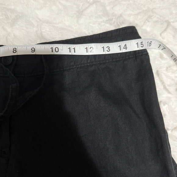 100% Linen, Tommy Bahama Black Wide Leg Pants - Picture 4 of 7